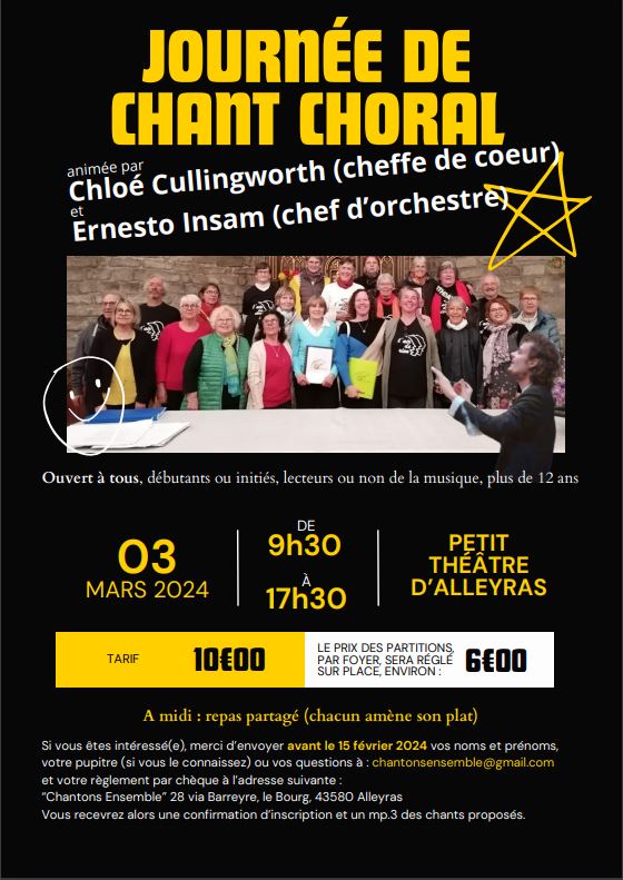 Stage de chant chorale