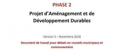 PADD - Document de travail pour débats